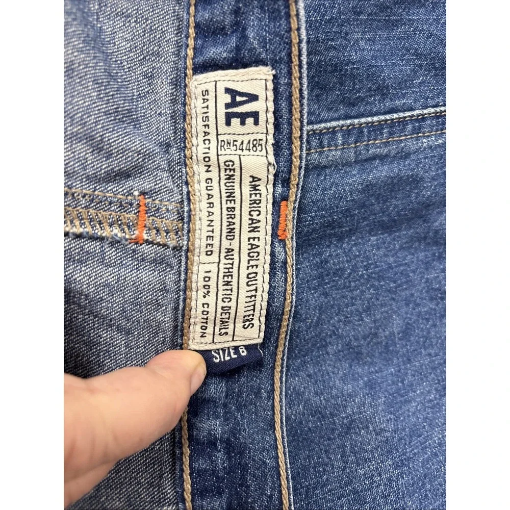 American Eagle - Mini Cargo Skirt Women’s Size 8 Blue Denim 100% Cotton